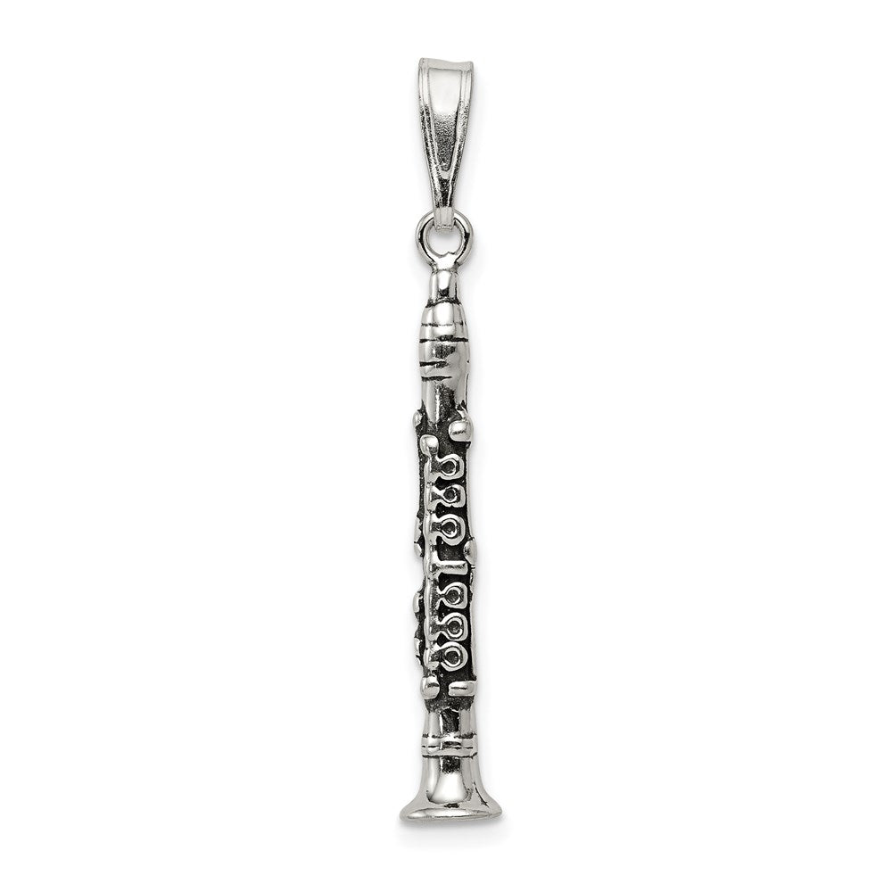 Sterlingsilber Antikisiert Clarinet Charm