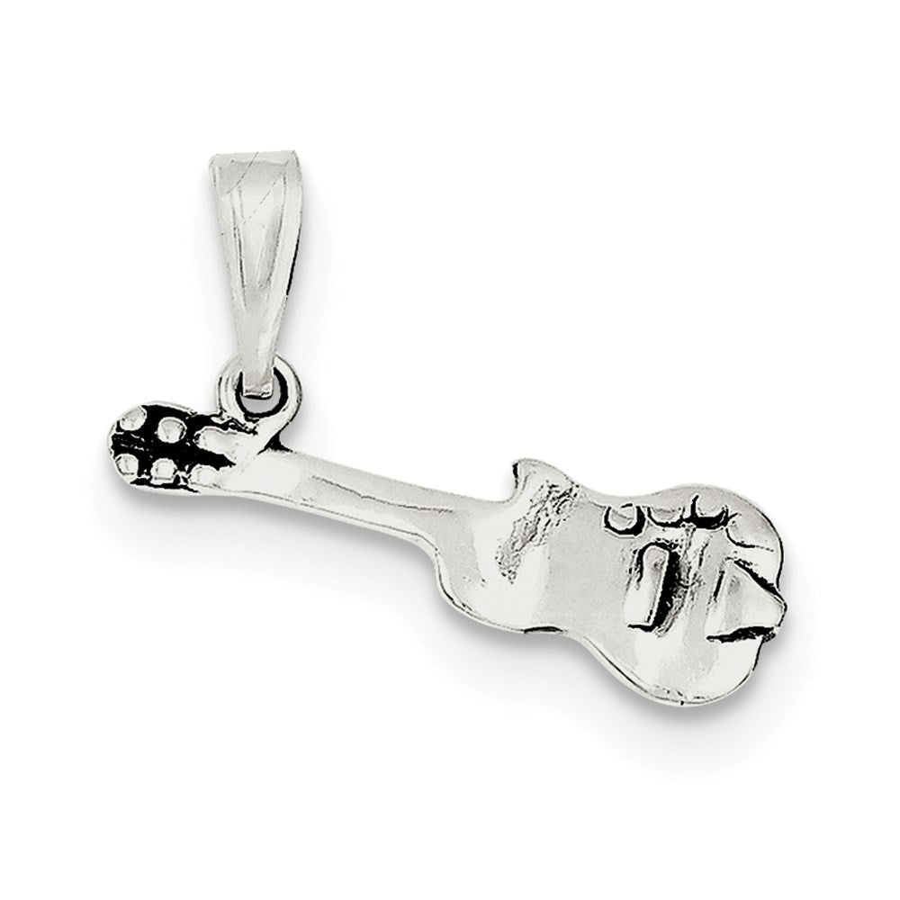 Sterlingsilber Antikisiert Gitarre Charm