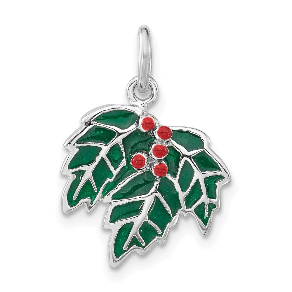 Sterlingsilber Emailliert Holly Charm