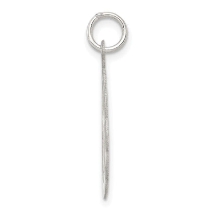 Sterlingsilber Rhodiniert Kreuz Plättchen Charm