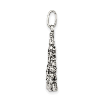 Sterlingsilber Antikisiert Weihnachten Baum Charm