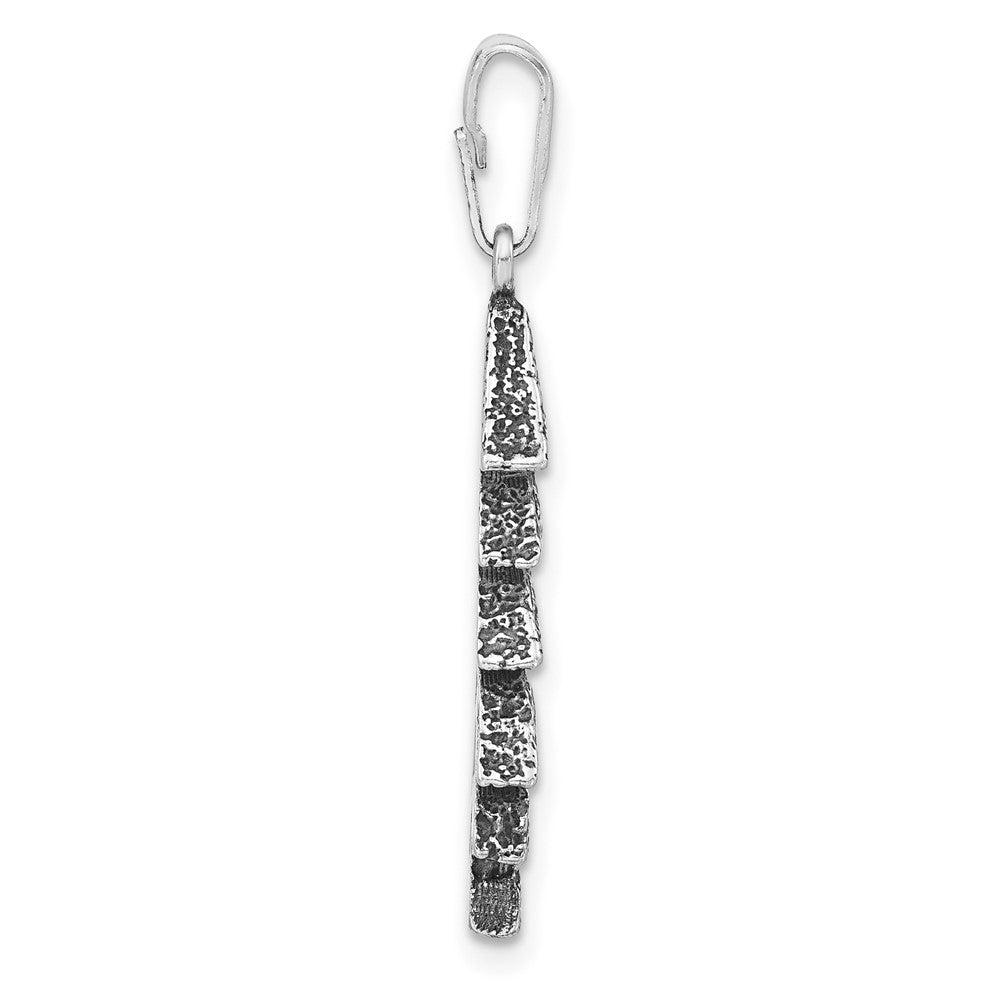 Sterlingsilber Poliert & Antikisiert Baum Charm
