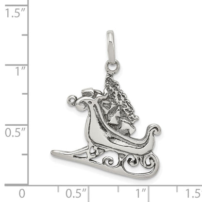 Sterlingsilber Antikisiert Sleigh Charm