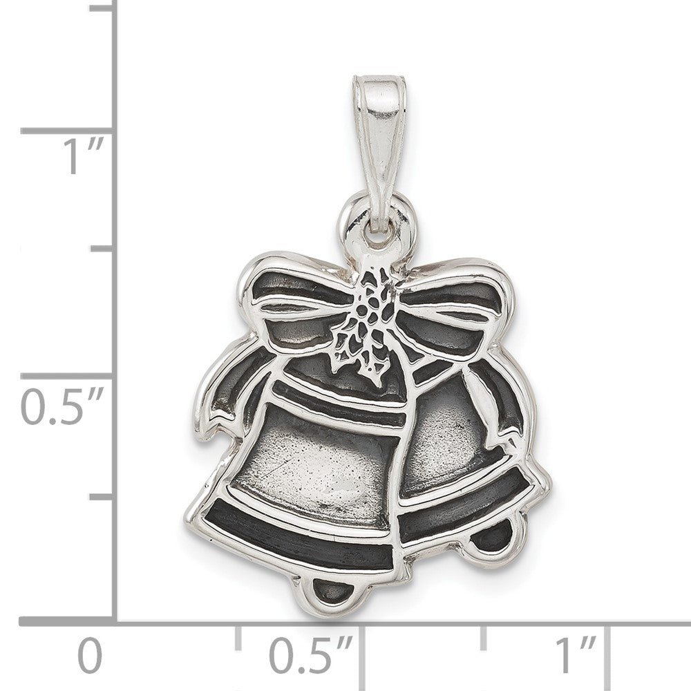 Sterlingsilber Antikisiert Bells Charm