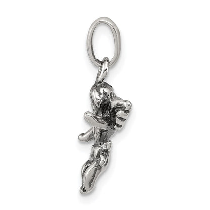 Sterlingsilber Antikisiert Engel Charm