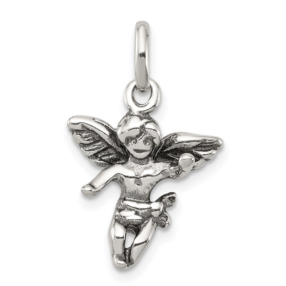 Sterlingsilber Antikisiert Engel Charm