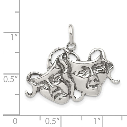 Sterlingsilber Antikisiert Comedy/tragedy Charm