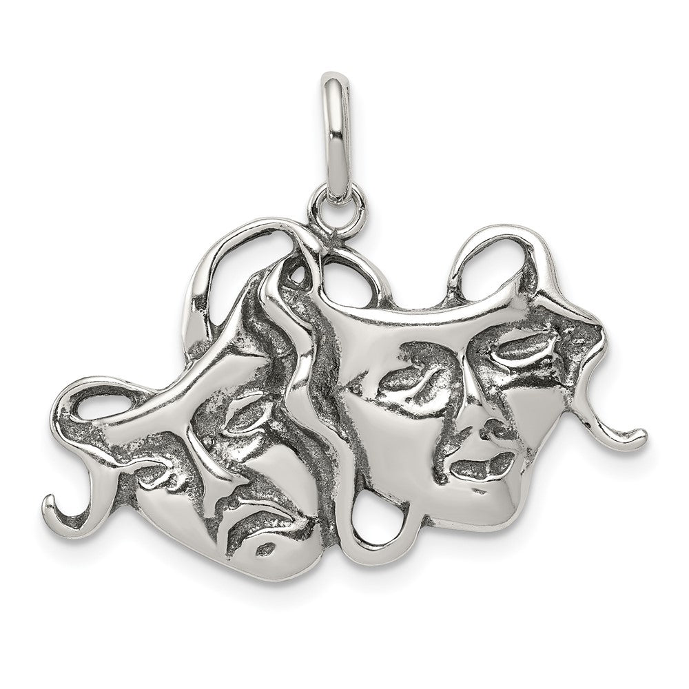 Sterlingsilber Antikisiert Comedy/tragedy Charm