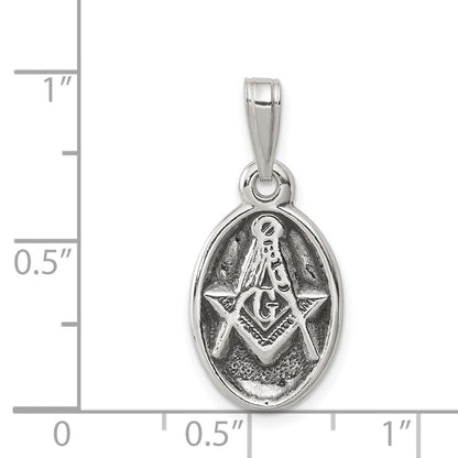 Sterlingsilber Antikisiert Freimaurer Charm