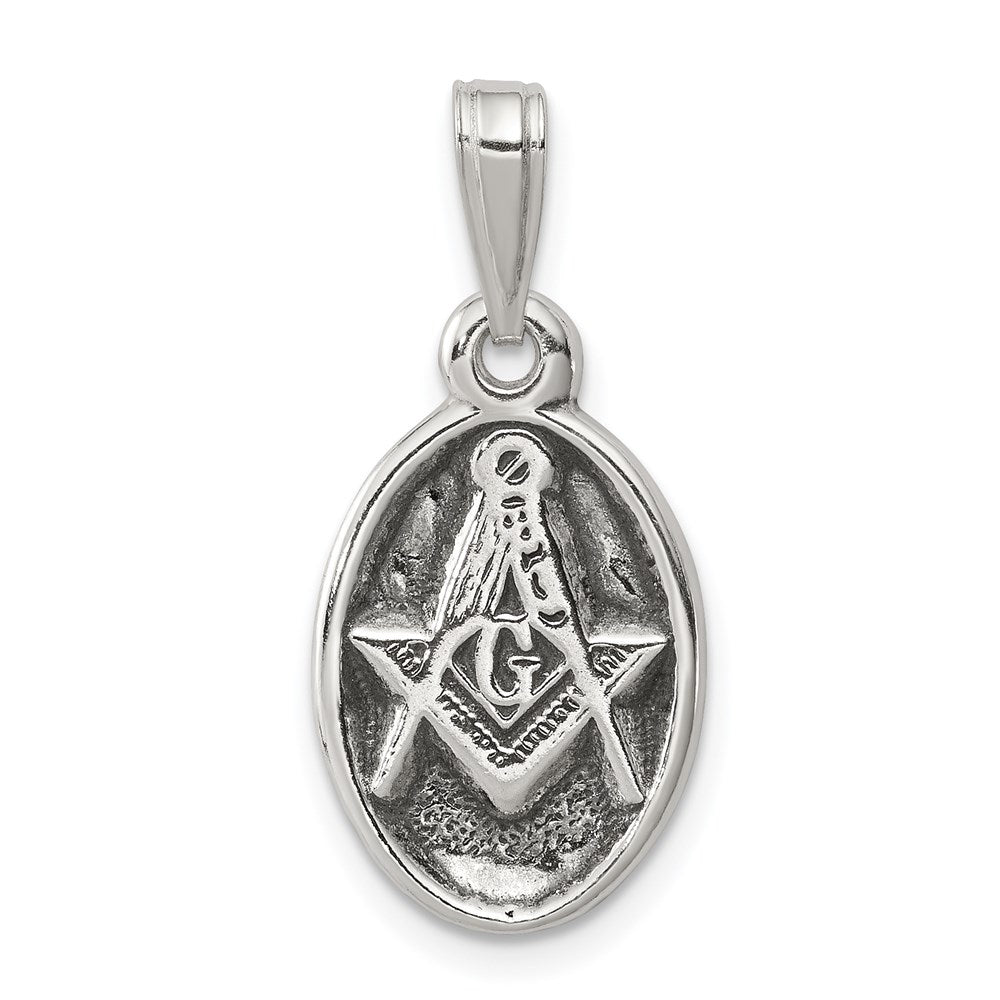 Sterlingsilber Antikisiert Freimaurer Charm