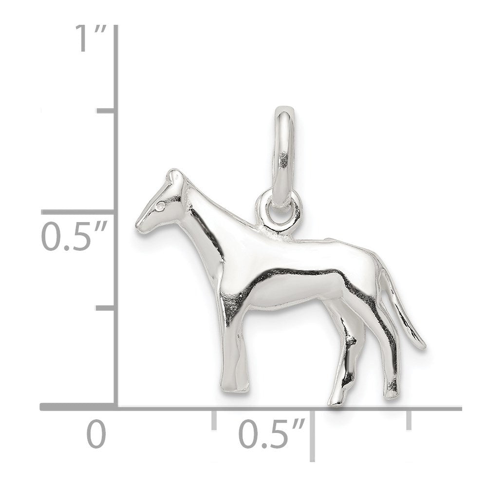 Sterlingsilber Pferd Charm