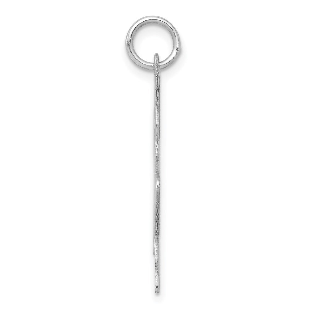 Sterlingsilber Rhodiniert Pferd Plättchen