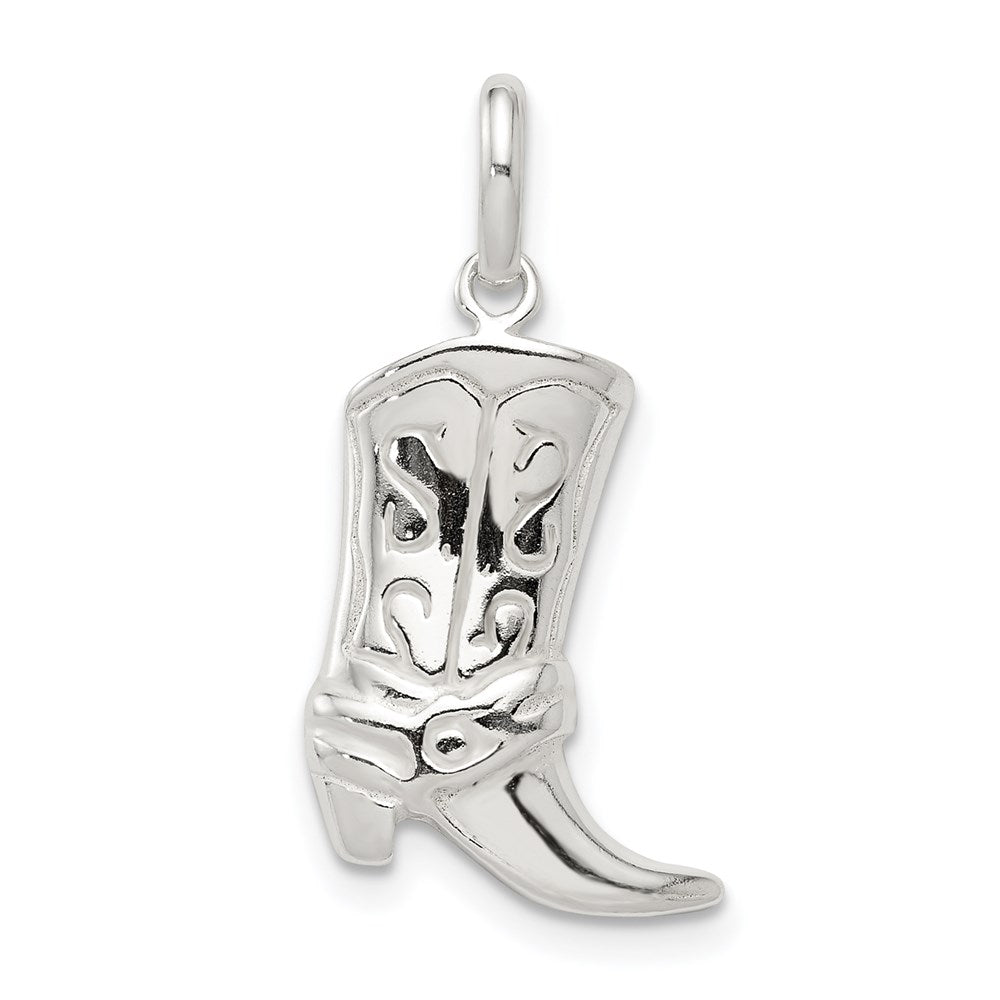 Sterlingsilber Cowboy Boot Charm