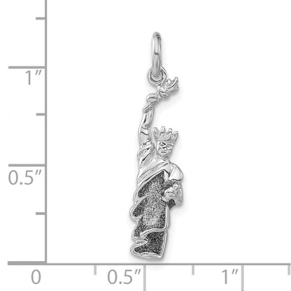 Sterlingsilber Glitzer Emailliert Statue Of Liberty Charm