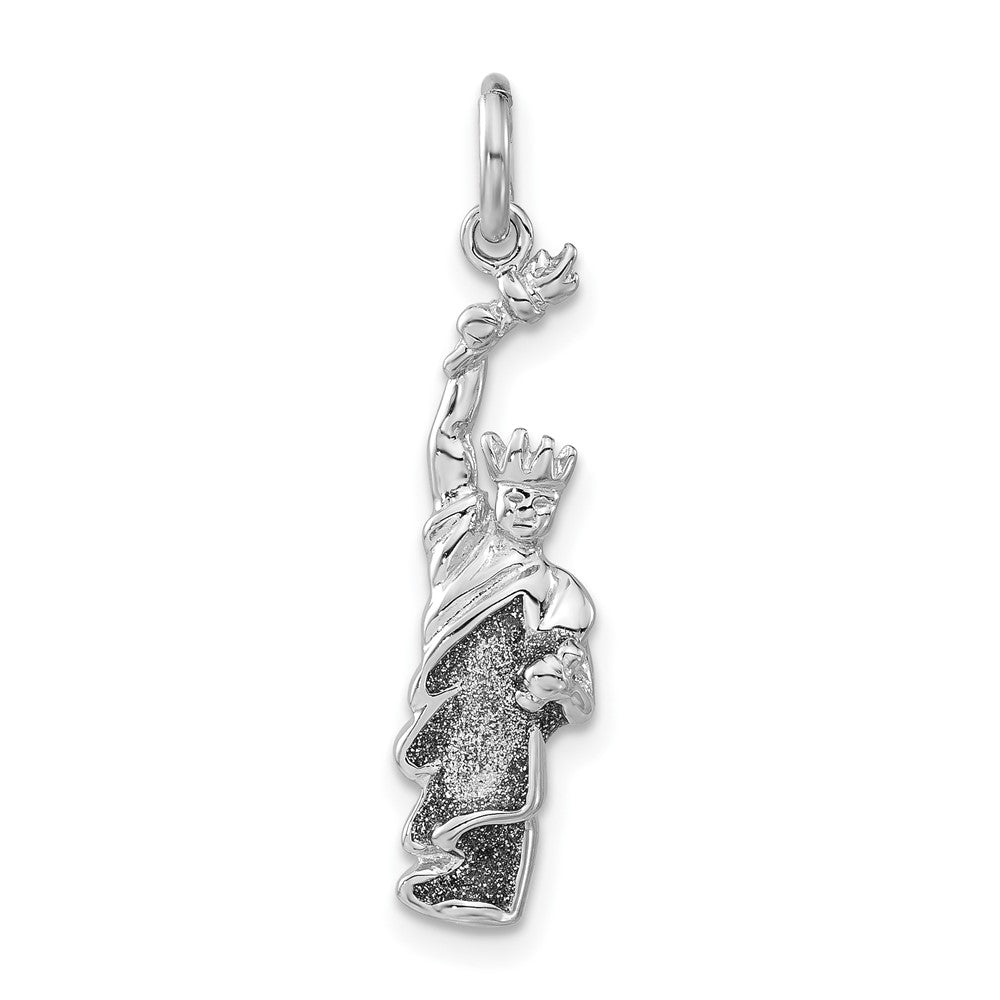 Sterlingsilber Glitzer Emailliert Statue Of Liberty Charm