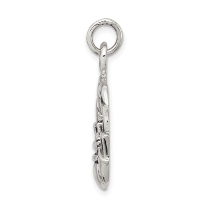 Sterlingsilber Antikisiert Claddagh Anhänger