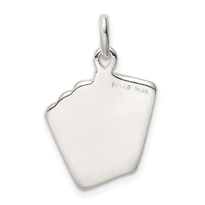Sterlingsilber Playing Card Charm