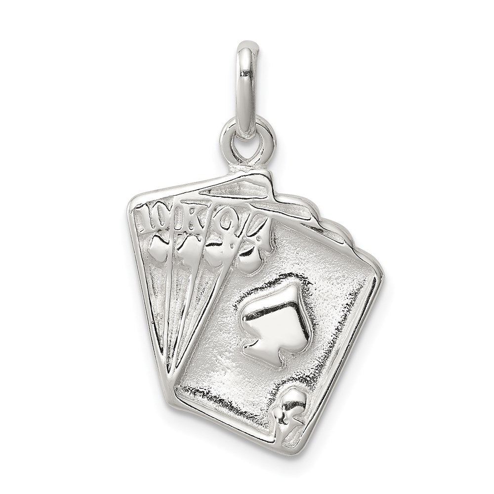 Sterlingsilber Playing Card Charm