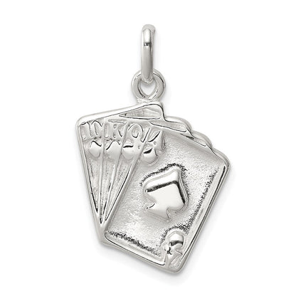 Sterlingsilber Playing Card Charm