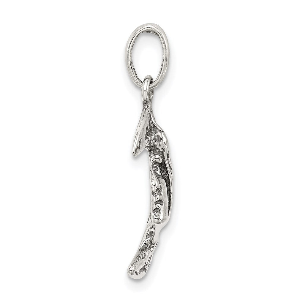 Sterlingsilber Antikisiert Mond Charm
