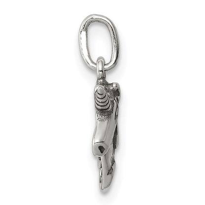 Sterlingsilber Antikisiert Einhorn Kopf Charm