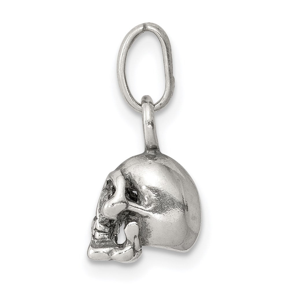 Sterlingsilber Antikisiert Totenkopf Charm