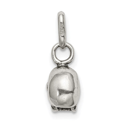 Sterlingsilber Antikisiert Totenkopf Charm