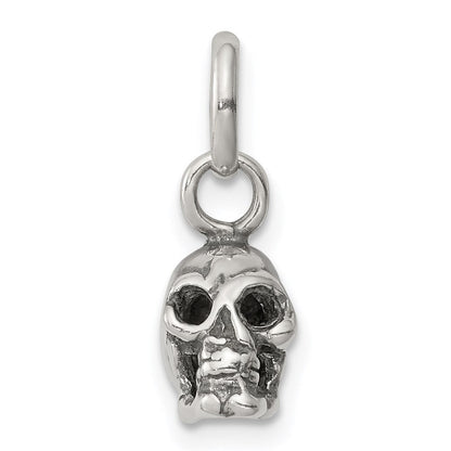 Sterlingsilber Antikisiert Totenkopf Charm