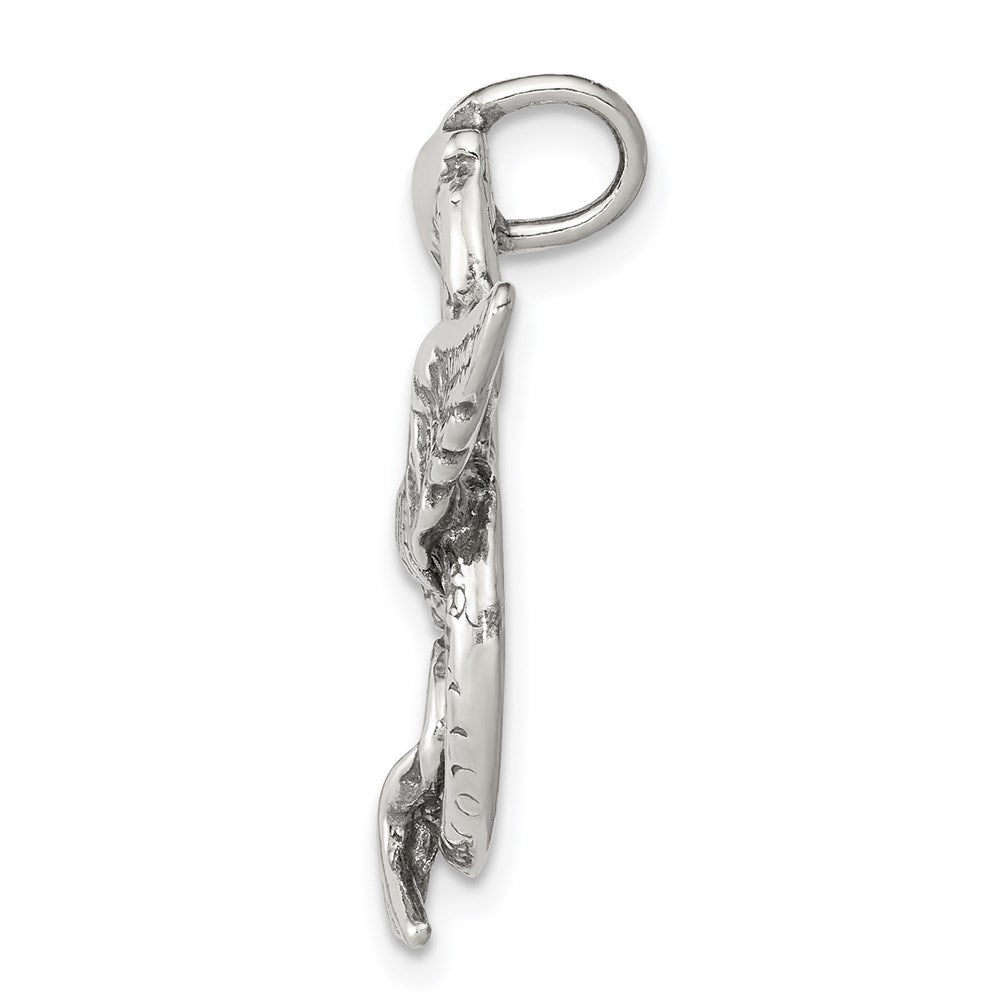 Sterlingsilber Antikisiert Drache Charm