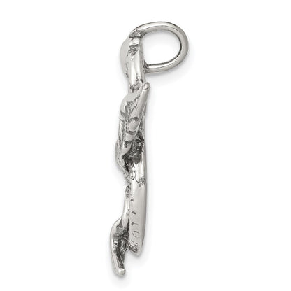 Sterlingsilber Antikisiert Drache Charm
