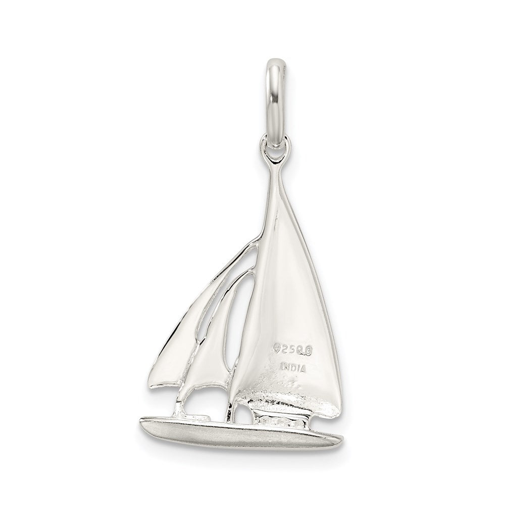 Sterlingsilber Segelboot Charm