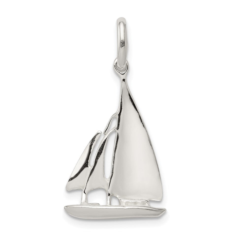 Sterlingsilber Segelboot Charm
