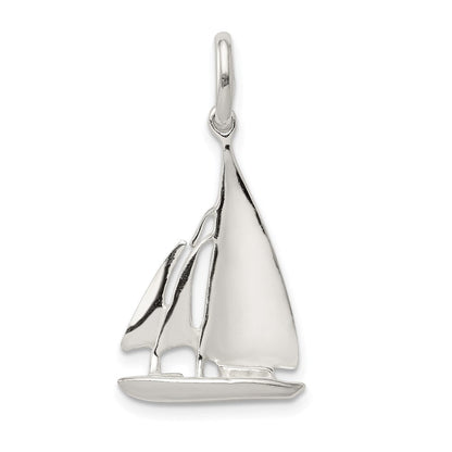 Sterlingsilber Segelboot Charm
