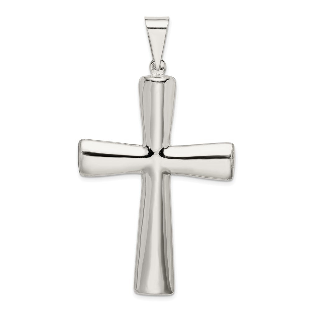 Sterlingsilber Rhodiniert Hohl Kreuz Anhänger
