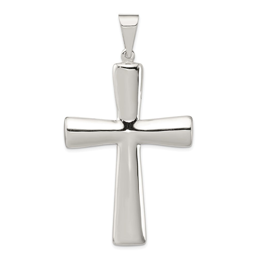 Sterlingsilber Rhodiniert Hohl Kreuz Anhänger
