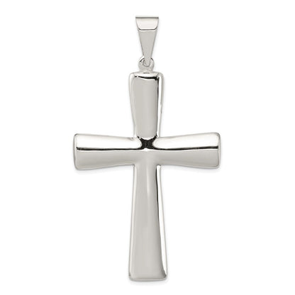 Sterlingsilber Rhodiniert Hohl Kreuz Anhänger