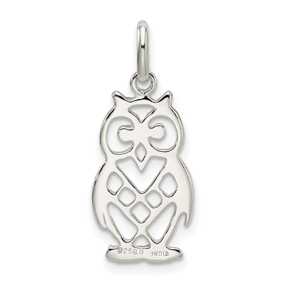 Sterlingsilber Eule Charm