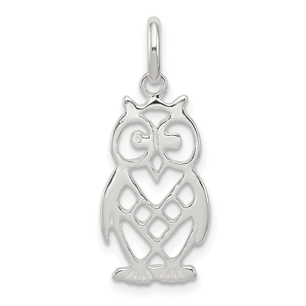 Sterlingsilber Eule Charm
