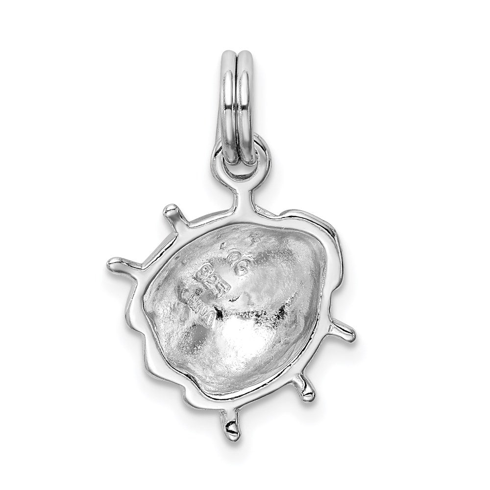 Sterlingsilber Rhodium-platedenamel Marienkäfer Charm