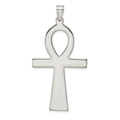 Sterlingsilber Rhodiniert Ankh Kreuz Anhänger