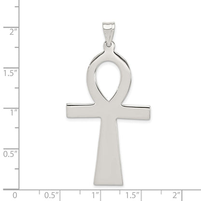 Sterlingsilber Rhodiniert Ankh Kreuz Anhänger