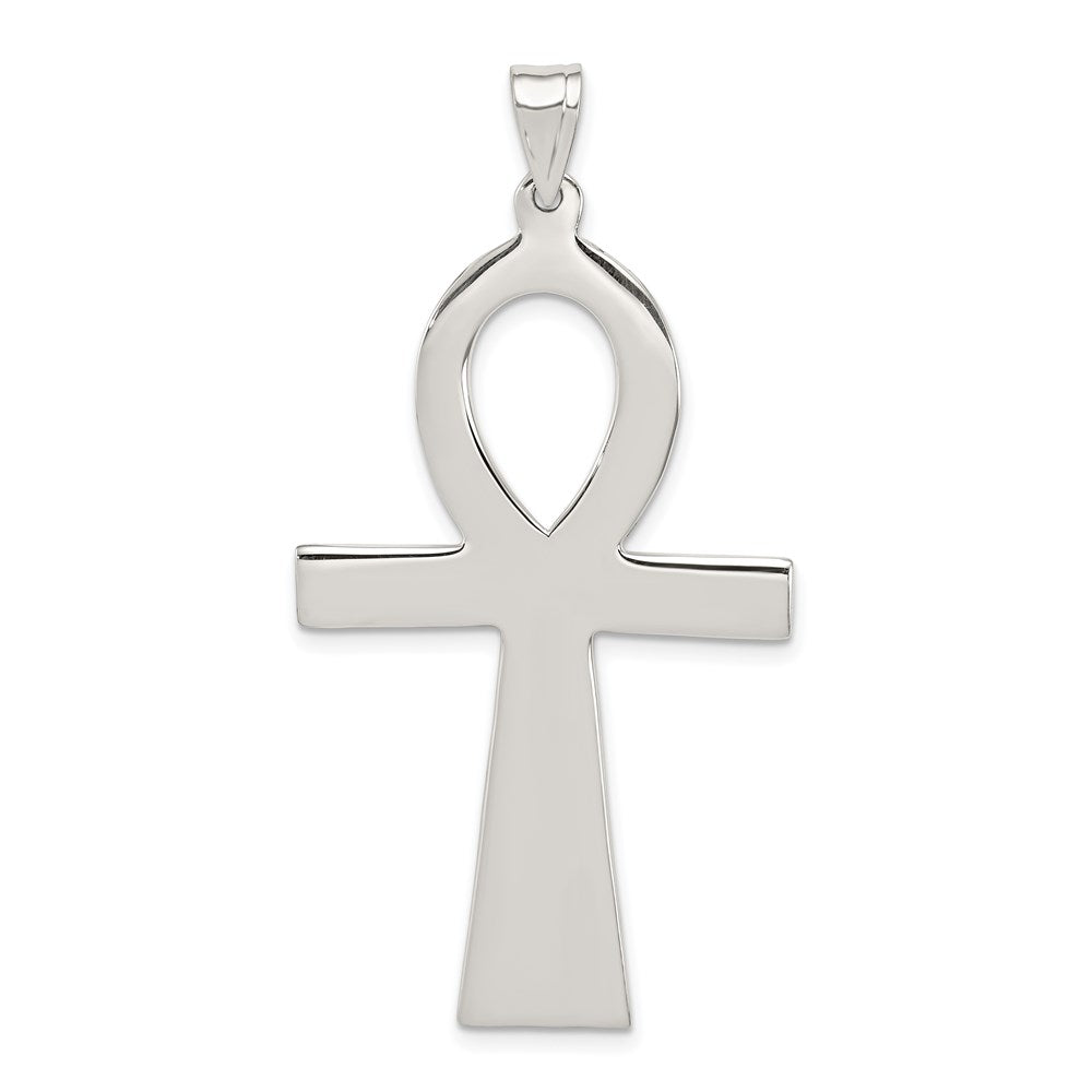 Sterlingsilber Rhodiniert Ankh Kreuz Anhänger