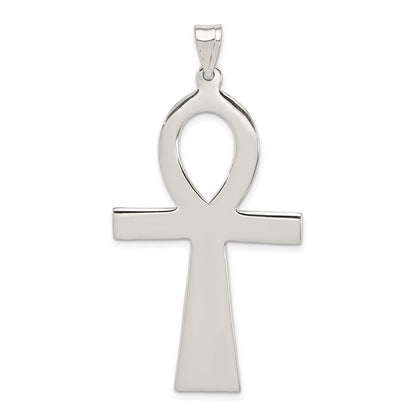Sterlingsilber Rhodiniert Ankh Kreuz Anhänger