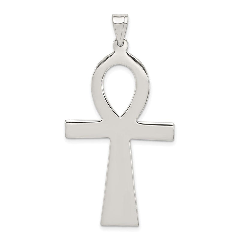 Sterlingsilber Rhodiniert Ankh Kreuz Anhänger