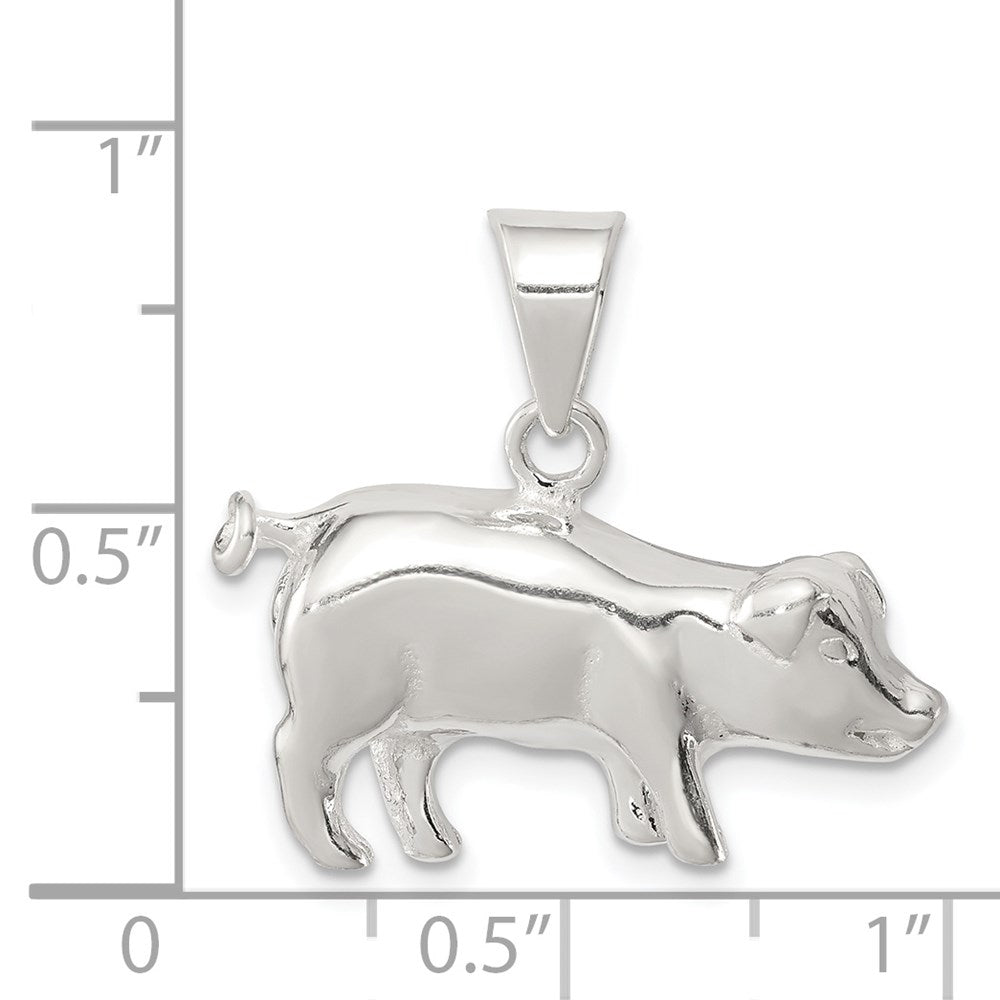 Sterlingsilber Pig Charm