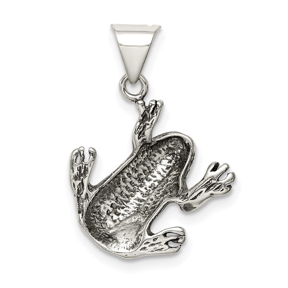 Sterlingsilber Antikisiert Frosch Charm