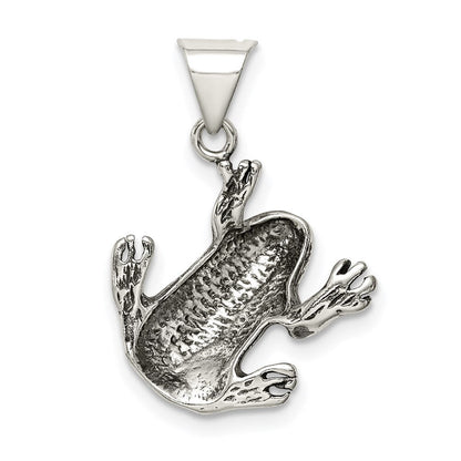 Sterlingsilber Antikisiert Frosch Charm