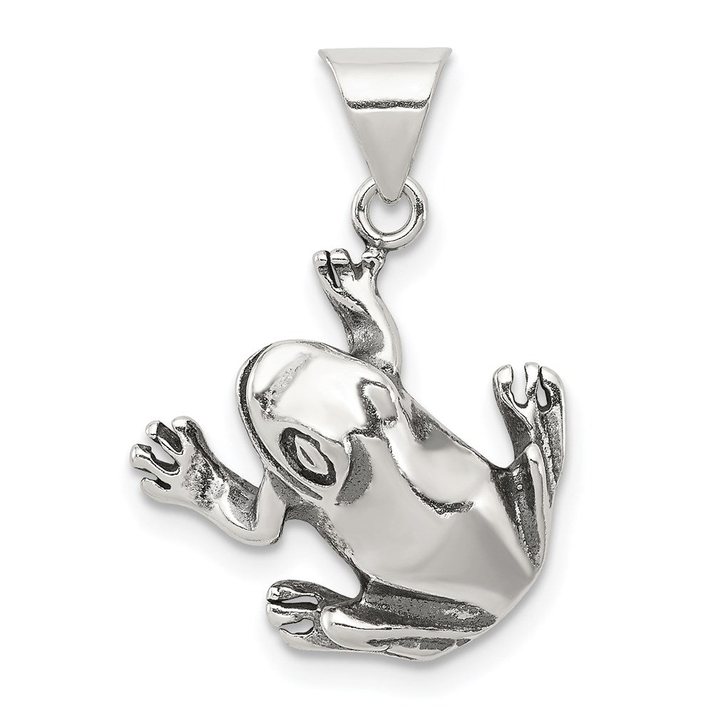 Sterlingsilber Antikisiert Frosch Charm
