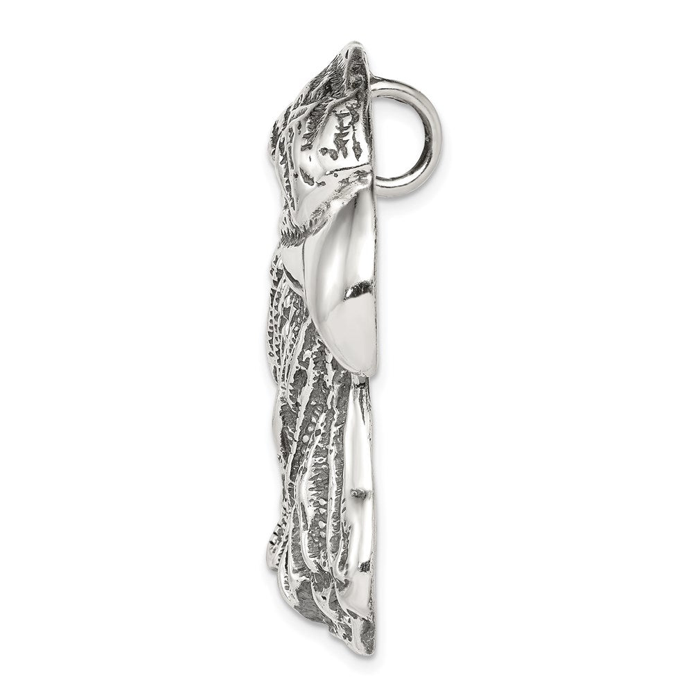 Sterlingsilber Antikisiert Adler Kopf Anhänger
