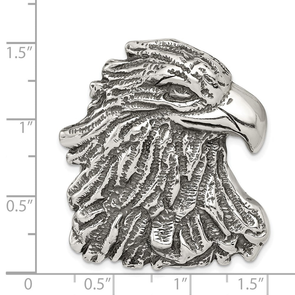 Sterlingsilber Antikisiert Adler Kopf Anhänger